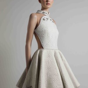 Beaded Tiered Gown - Image 2